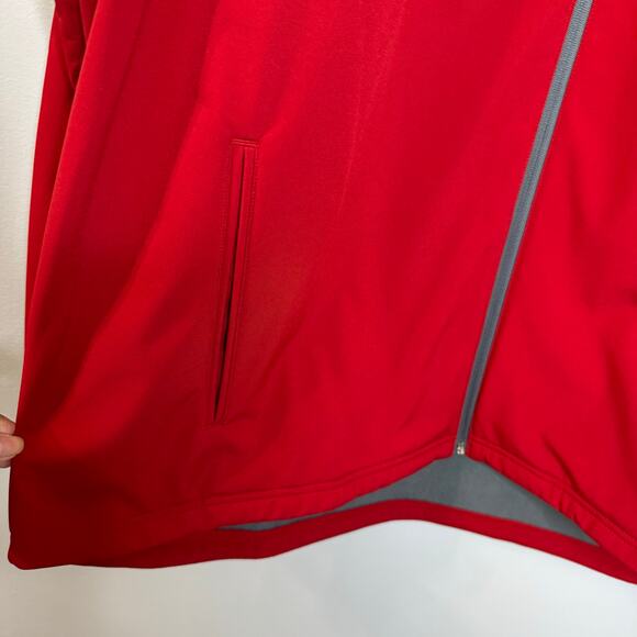 Adidas Men's Rutgers Scarlet  Softshell  Full Zip Jacket Red 2XL - Picture 4 of 9
